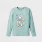 Boys' Rocket Shark Graphic Long Sleeve T-shirt - Cat & Jack Green