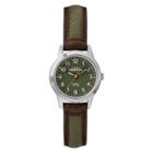Women's Timex Indiglo Expedition Field Watch With Nylon/leather Strap - Brown Tw4b12000jt, Size: Small, Green Brown