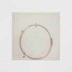 Target Silver Plated Thin Expandable Love Bangle Bracelet -
