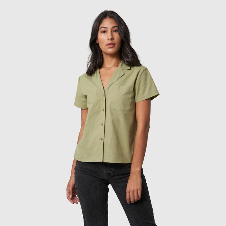 United By Blue Women's Short Sleeve Camp Shirt -