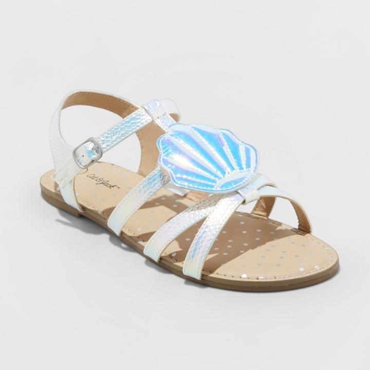 Girls' Neely Shell Slide Sandals- Cat & Jack