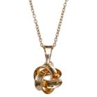 Treasure Lockets Polished Loveknot Pendant In Gold Over Sterling Silver - Gold (18) - Treasure