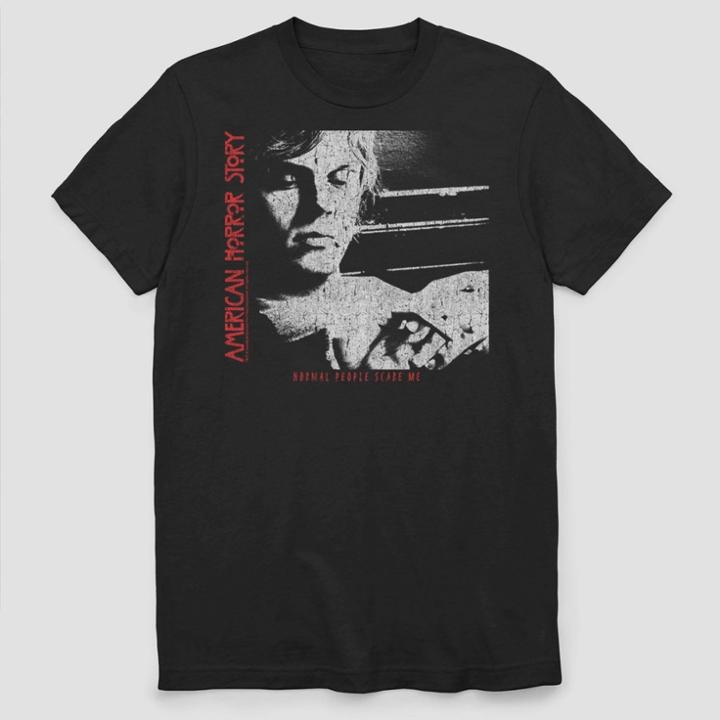 Men's Fox Normal People Scare Me Short Sleeve Graphic T-shirt - Black