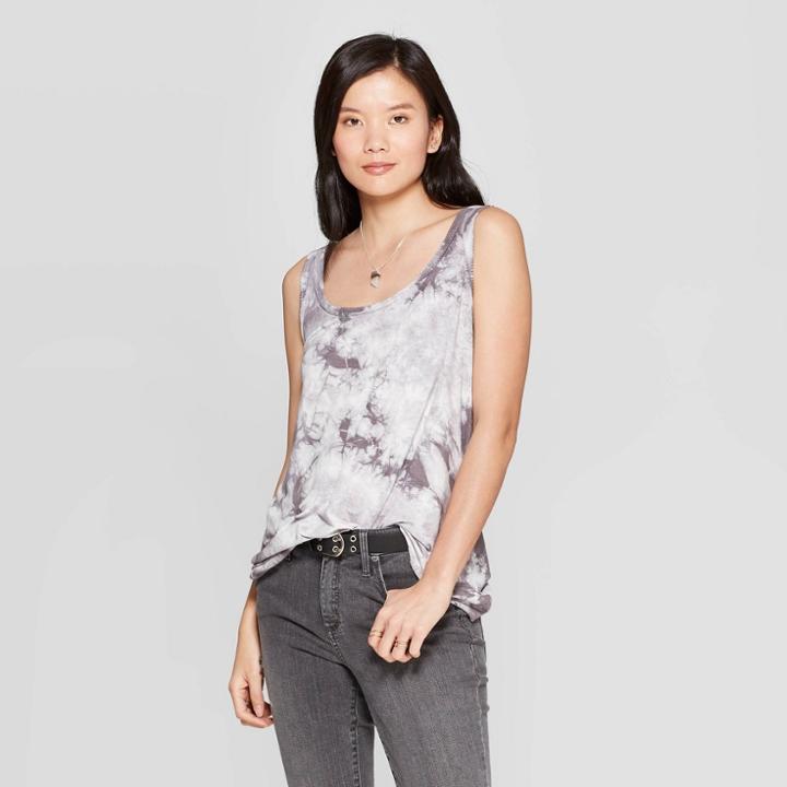 Women's Scoop Neck Tank Top - Knox Rose Gray