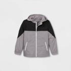 Boys' Windbreaker Jacket - Cat & Jack Black/gray