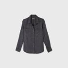 Women's Long Sleeve Button-down Shirt - Universal Thread Navy
