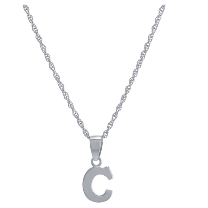 Distributed By Target Women's Sterling Silver Initial Pendant - C (18), Sterling