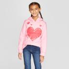 Girls' Heart Pocket Hoodie - Cat & Jack Pink