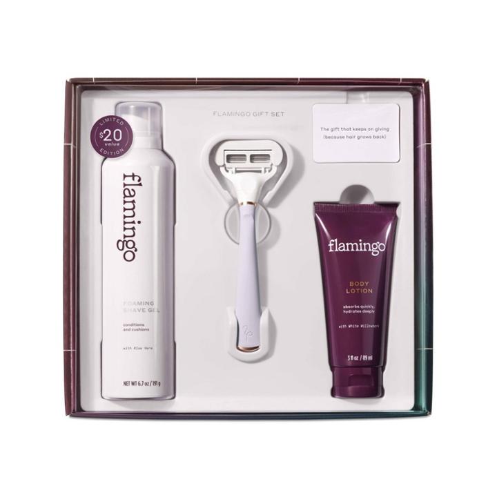 Flamingo's Holiday Shave Gift