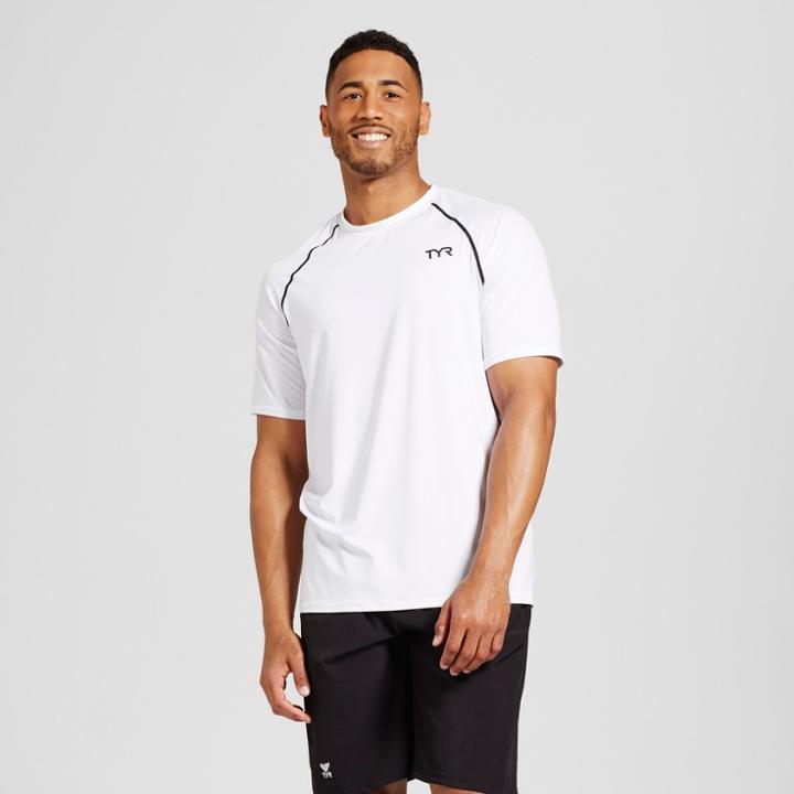 Men's Rash Guard - Tyr White