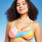Women's Scoop Neck Bralette Bikini Top - Wild Fable Pink D/dd Cup