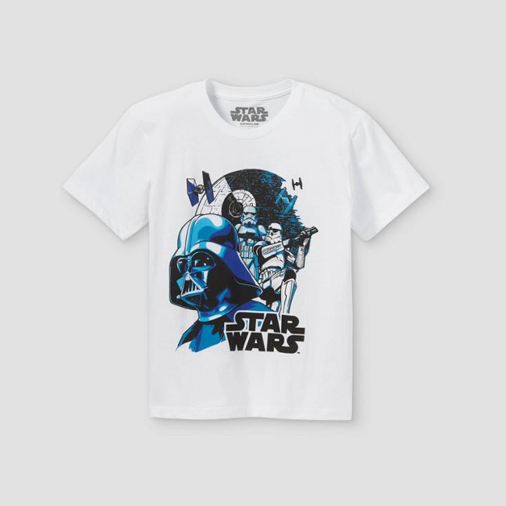 Boys' Star Wars Short Sleeve Graphic T-shirt - White