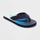 Boys' Cal Slip-on Flip Flop Sandals - Cat & Jack Navy