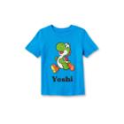 Toddler Super Mario Short Sleeve Graphic T-shirt - Turquoise Blue
