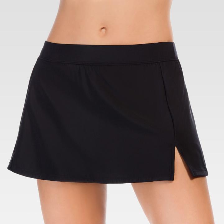 Aqua Green Women's Swim Skirt - Black -