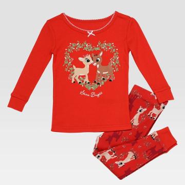 Toddler Girls' Rudolph The Red-nosed Reindeer Snug Fit Pajama