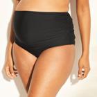 Maternity High Waist Swim Bottoms - Sea Angel - Black
