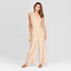 Women's Sleeveless V-neck Jumpsuit - Universal Thread Pink