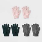 Women's 3pk Magic Gloves - Wild Fable One Size,