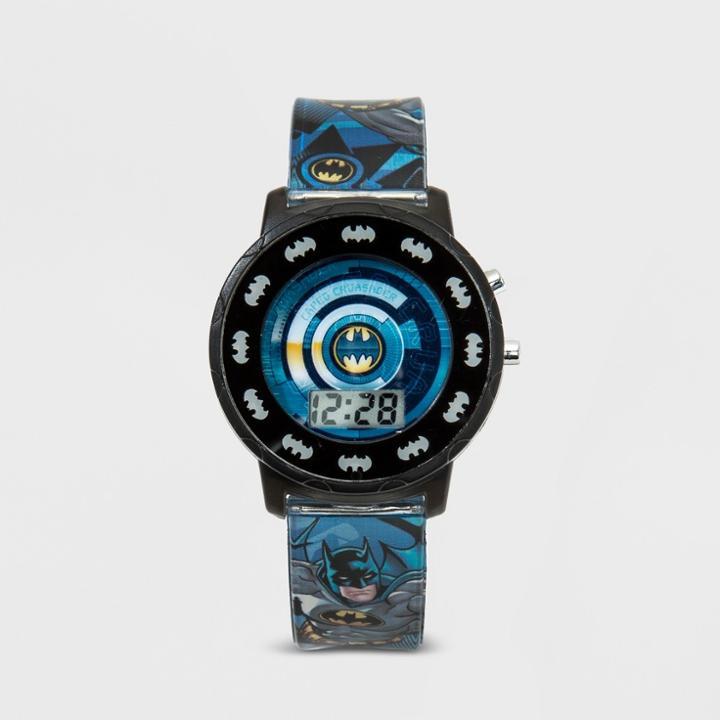 Dc Comics Boys' Batman Flashing Lcd Watch,