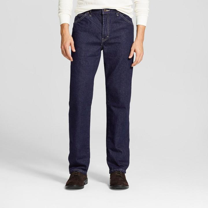 Dickies Men's Relaxed Straight Fit Denim 5-pocket Jean- Indigo Blue Washed