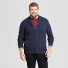 Men's Big & Tall Shawl Cable Cardigan - Goodfellow & Co Navy