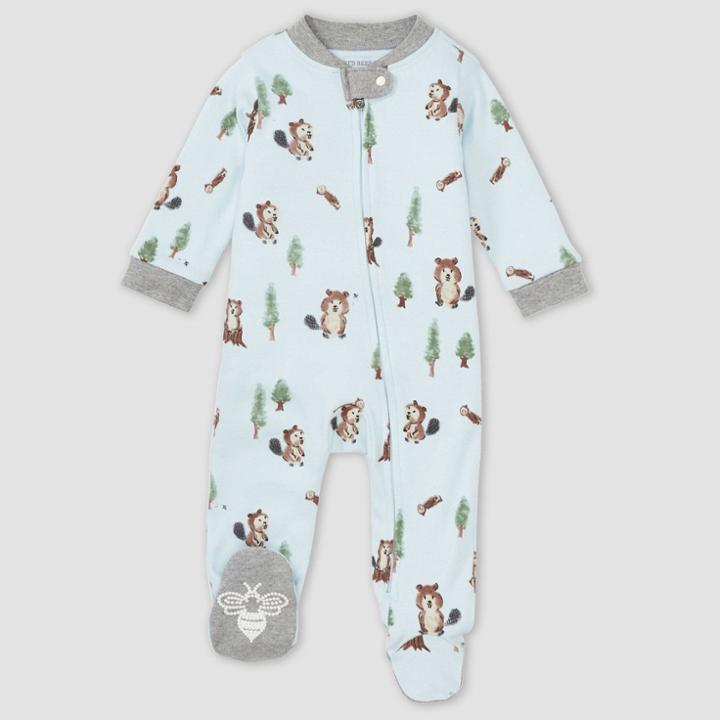 Burt's Bees Baby Baby Boys' 'busy Little Beaver' Sleep & Play - Gray