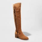 Women's Gretal Faux Leather Over The Knee Fashion Boots - Universal Thread Cognac