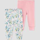 Baby Girls' Floral Leggings - Just One You Made By Carter's Rose Pink Newborn, Girl's