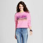 Women's Pullover Graphic Sweatshirt - Mossimo Supply Co. Pink