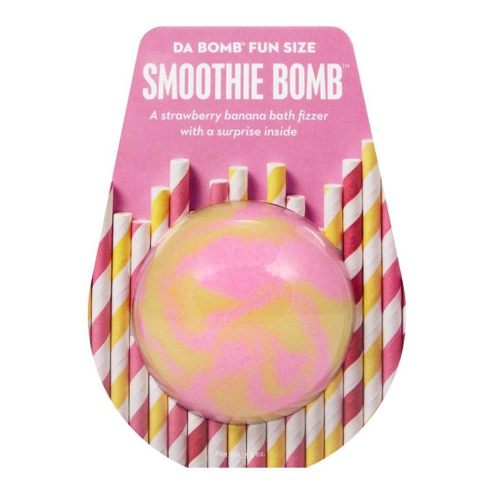 Da Bomb Bath Fizzers Strawberry Banana Smoothie Bath Bomb