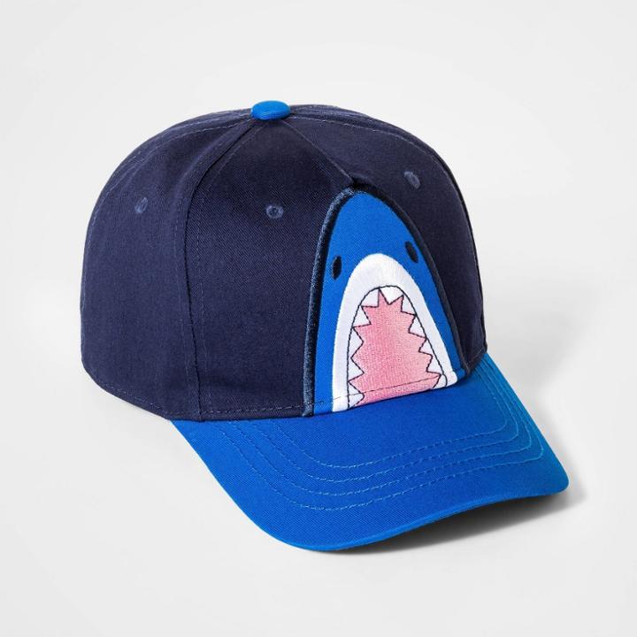 Cat & Jack Boys' Shark Face Baseball Hat - Cat And Jack Blue, Boy's