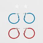 Target Star Stud And Epoxy Hoops Earring Set 3ct,