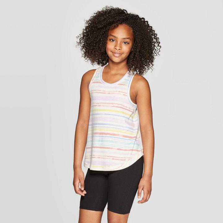 Girls' Rib Swing Tank Top - Art Class Xxl,