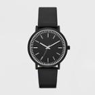 Men's Value Clean Dial Strap Watch - Goodfellow & Co Black