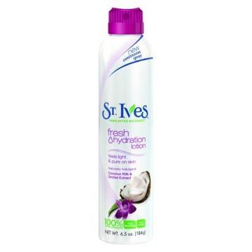 St. Ives Fresh Hydration Lotion Spray Naturally Indulgent Coconut