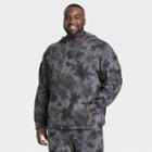 Men's Big & Tall French Terry Hooded Sweatshirt - All In Motion Black