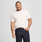 Men's Big & Tall Standard Fit Short Sleeve Crew Neck T-shirt - Goodfellow & Co Dusk Pink