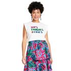 Women's Hips Thighs & Fries Graphic Tank Top - Tabitha Brown For Target White Xxs