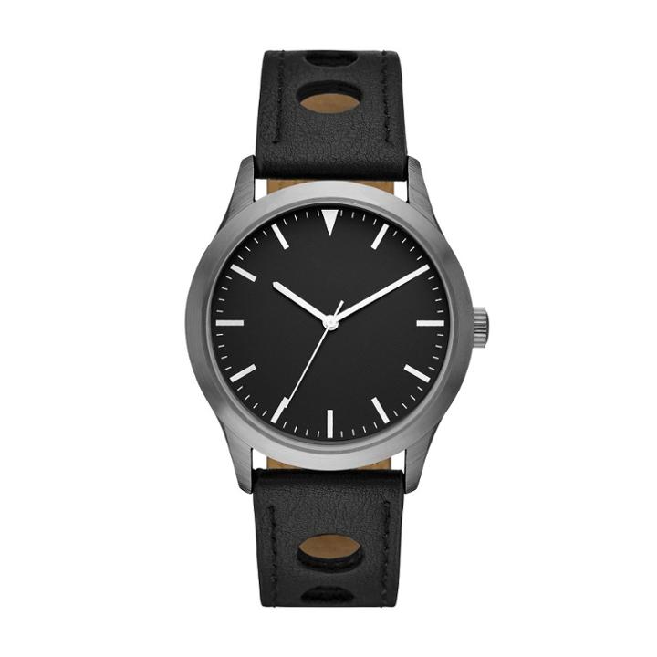Men's Punched Hole Strap Watch - Goodfellow & Co Gunmetal