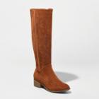 Women's Brielle Wide Calf Riding Boots - Universal Thread Brown 6.5wc, Size:
