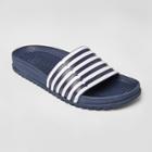 Hunter For Target Men's Striped Slide Sandals - Navy/white