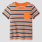 Toddler Boys' Crew Neck T-shirt - Cat & Jack Orange Stripe