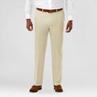 Haggar H26 Men's Tall No Iron Classic Fit Stretch Trouser Pants Khaki (green)