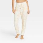 Women's Tie-dye Soft Fleece Lounge Jogger Pants - Stars Above Pink