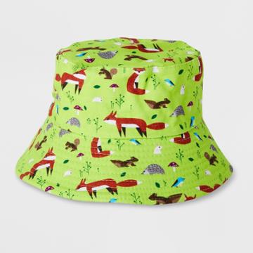 Forest Friends Gardening Sun Hat Green One Size - Kid Made Modern, Kids Unisex