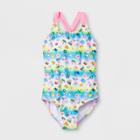 Emoji Girls' Beach Party One Piece Swimsuit - 10,