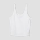 Women's Lace Trim Rib-knit Tank Top - Wild Fable Fresh White