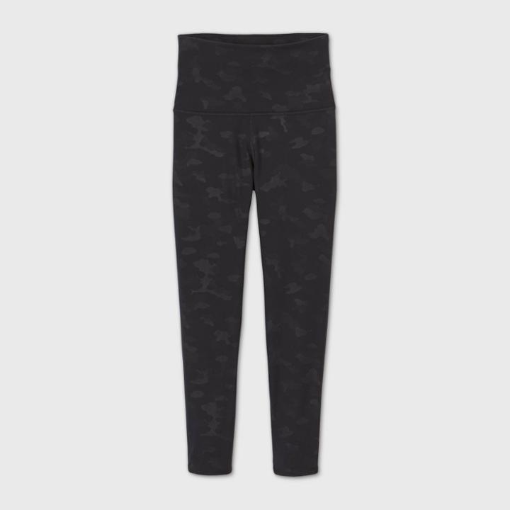 Women's Camo Print Premium Ultra High-waisted 7/8 Leggings 23 - All In Motion Black Xs, Black/green