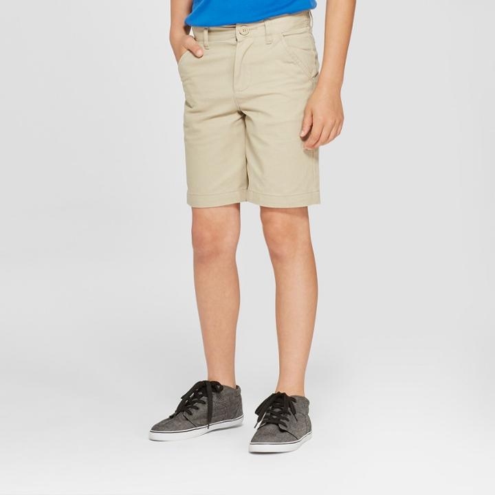 Boys' Chino Uniform Shorts - Cat & Jack Khaki (green)